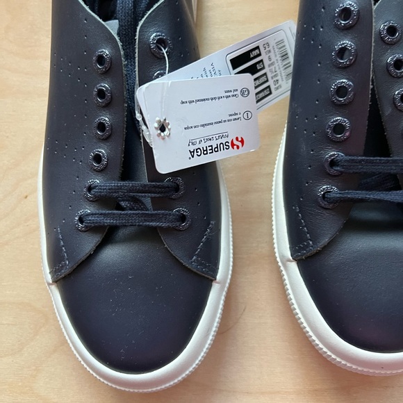 ⚡️ Superga navy leather sneakers ⚡️MOVING SALE ⚡️ - Picture 4 of 10